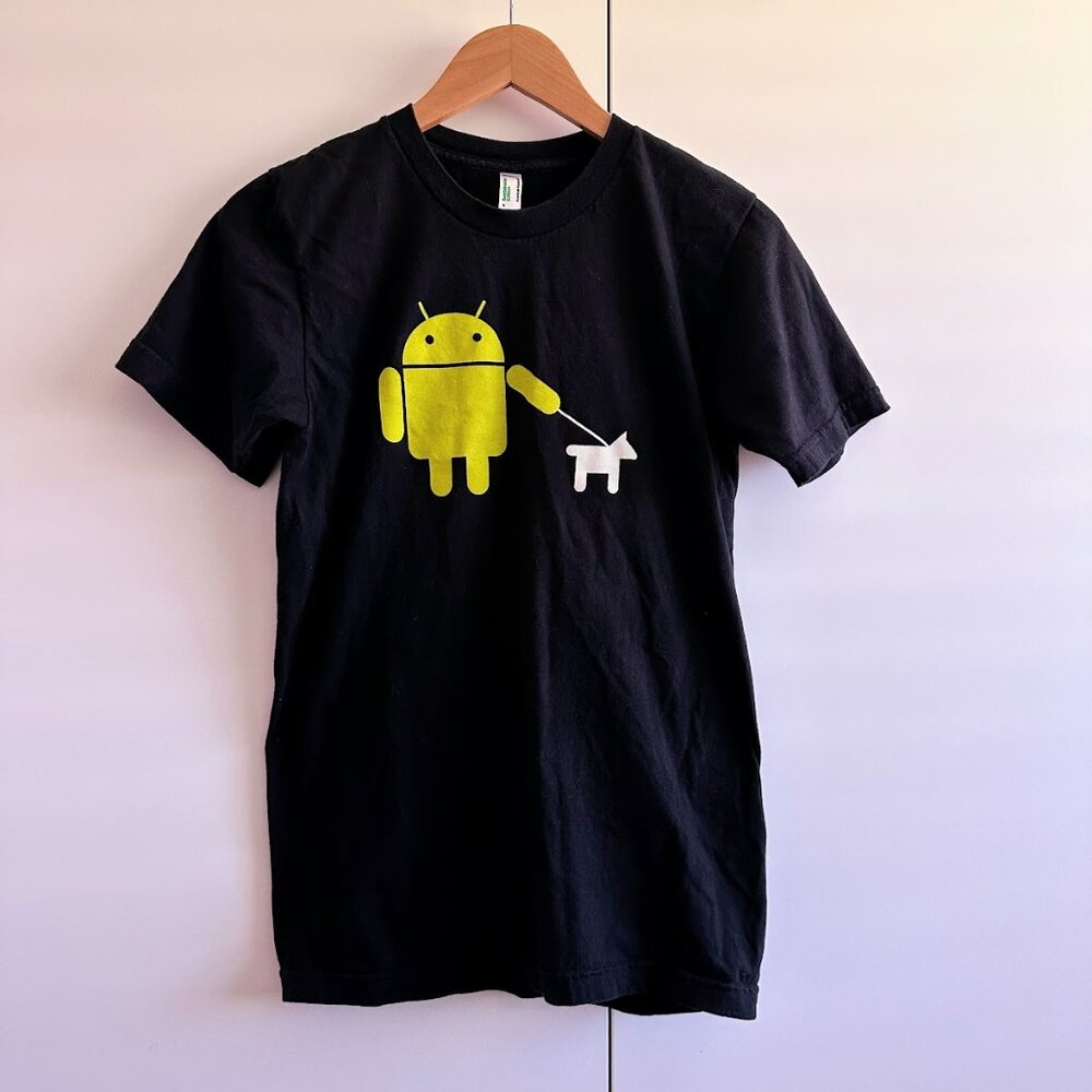 American Apparel's Google Android Fan Tshirt in Black